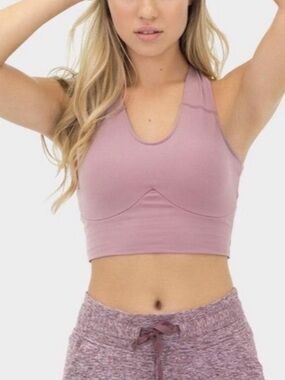Balance Athletica Aura Sports Bra | Dusty Rose Pink | Size Small